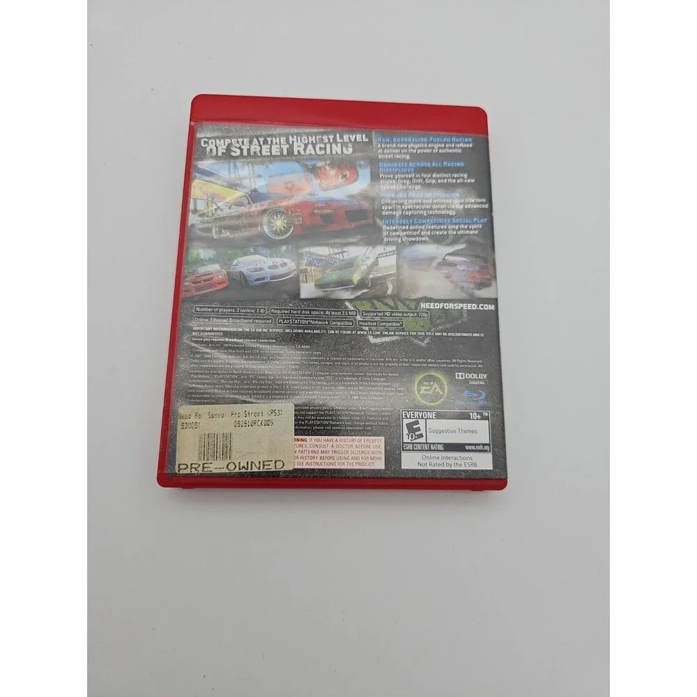 Need for Speed ProStreet - Greatest Hits (PlayStation 3, PS3) Complete W/ Manual